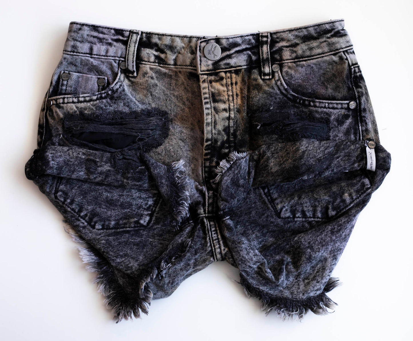 Sunset Acid Bandits Low Waist Denim Short