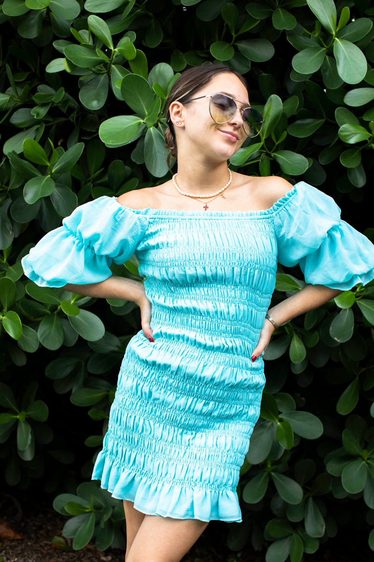 MS Tiered Sleeve Smocked Dress