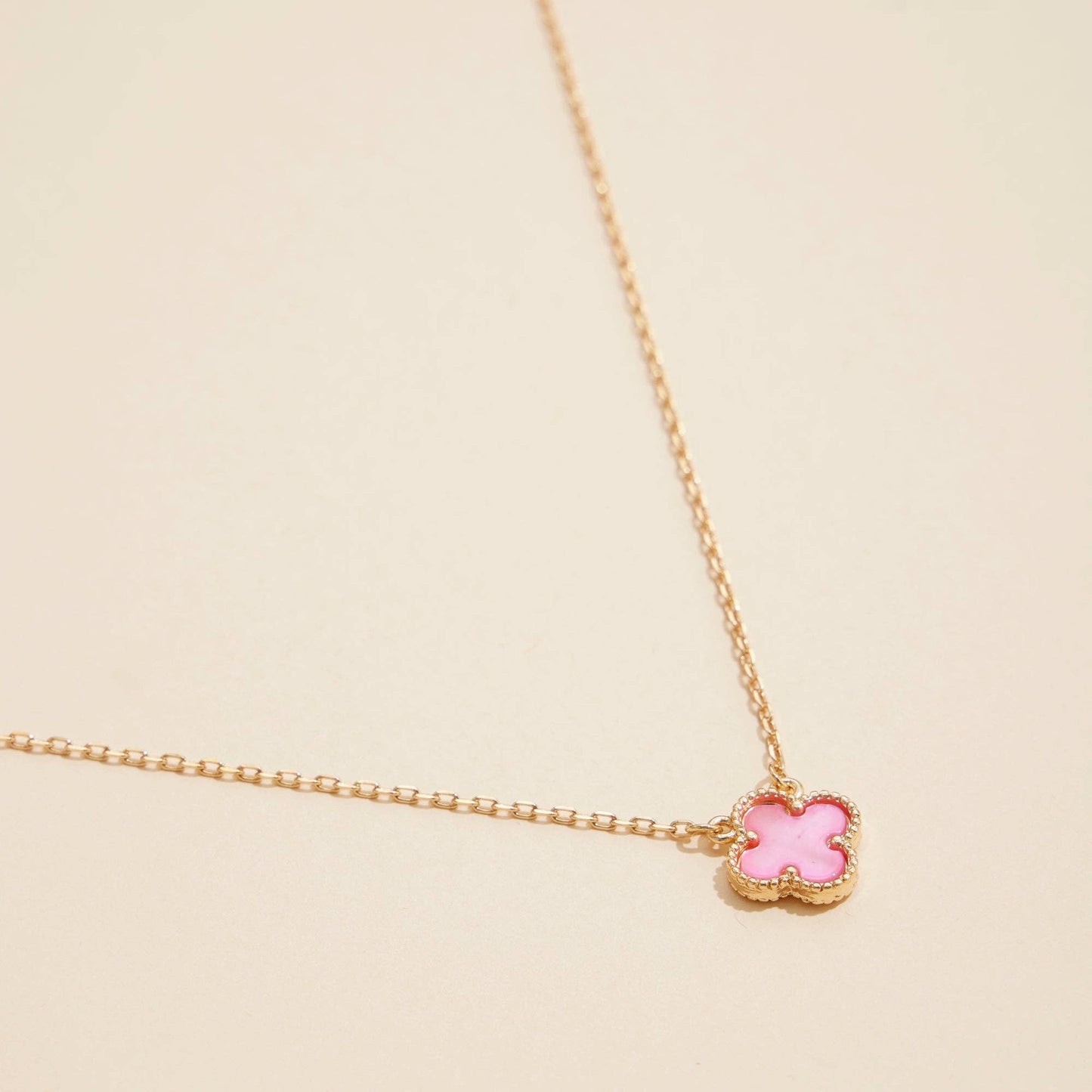 Shell Charm Pendant Necklace with Gold Chain