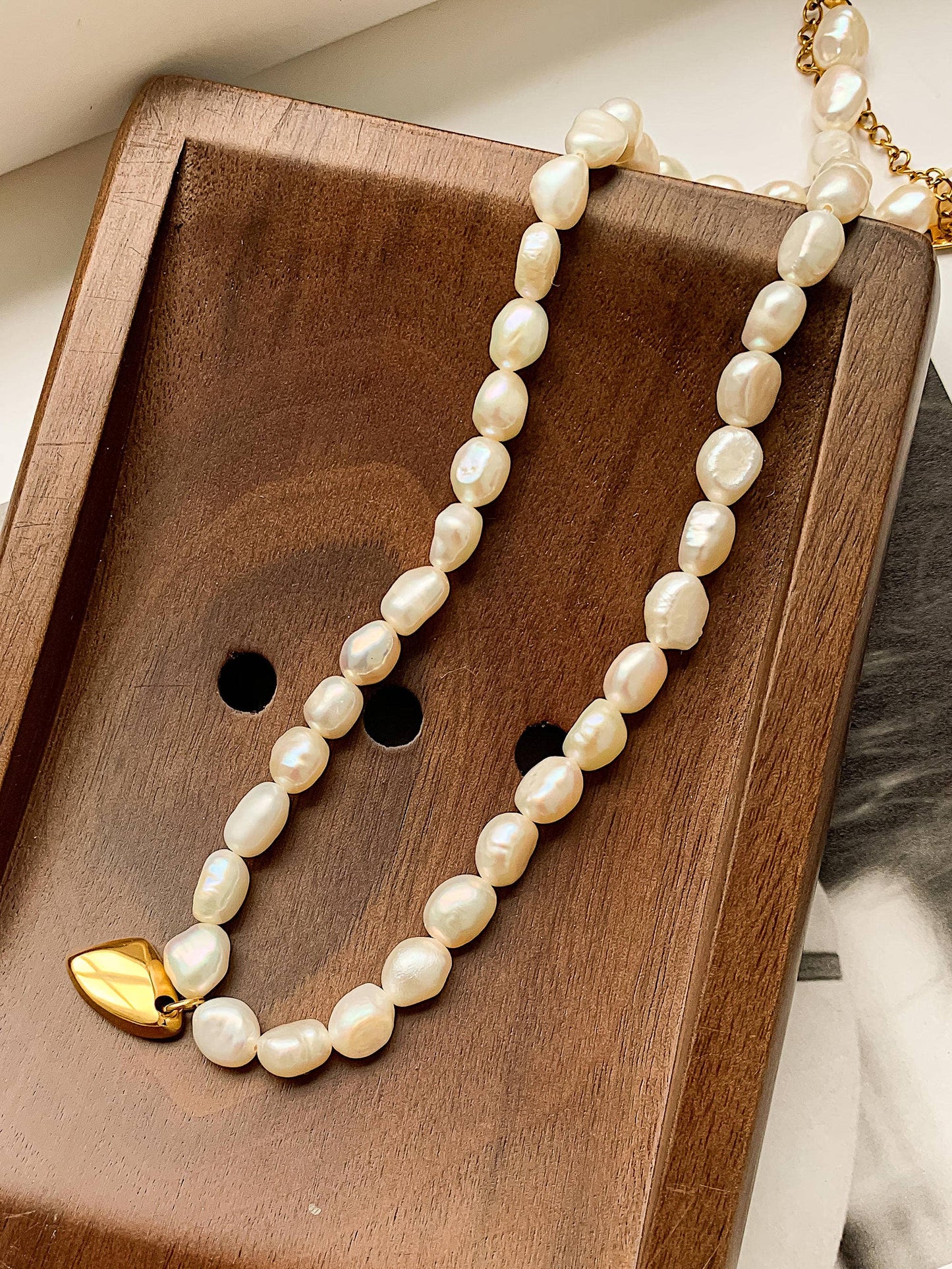 Marseille 18K Gold Non-Tarnish Classic Pearl Necklace