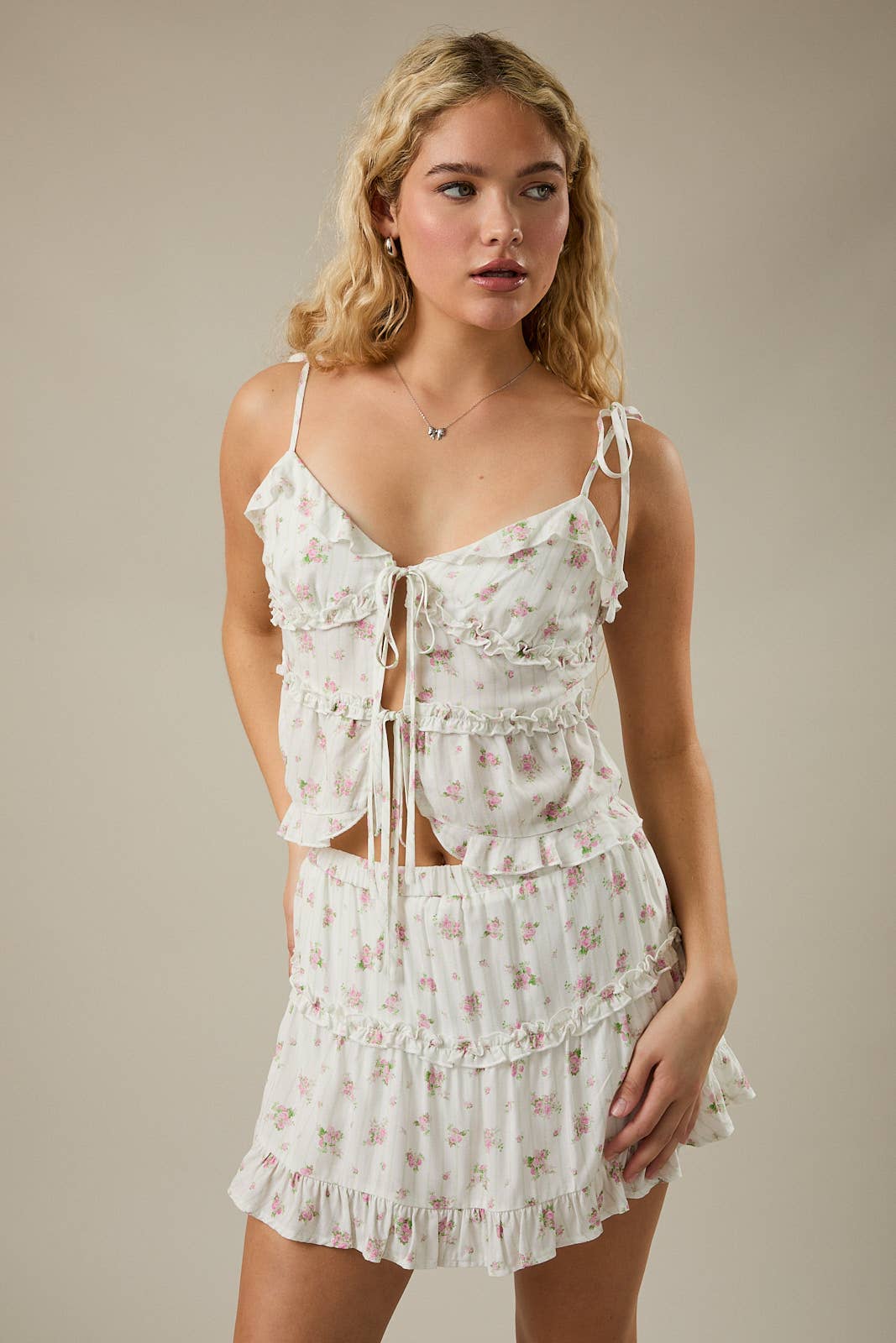 Soft Bloom Ruffle Camisole
