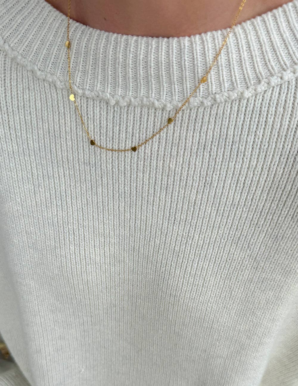 Dainty Heart Link Necklace