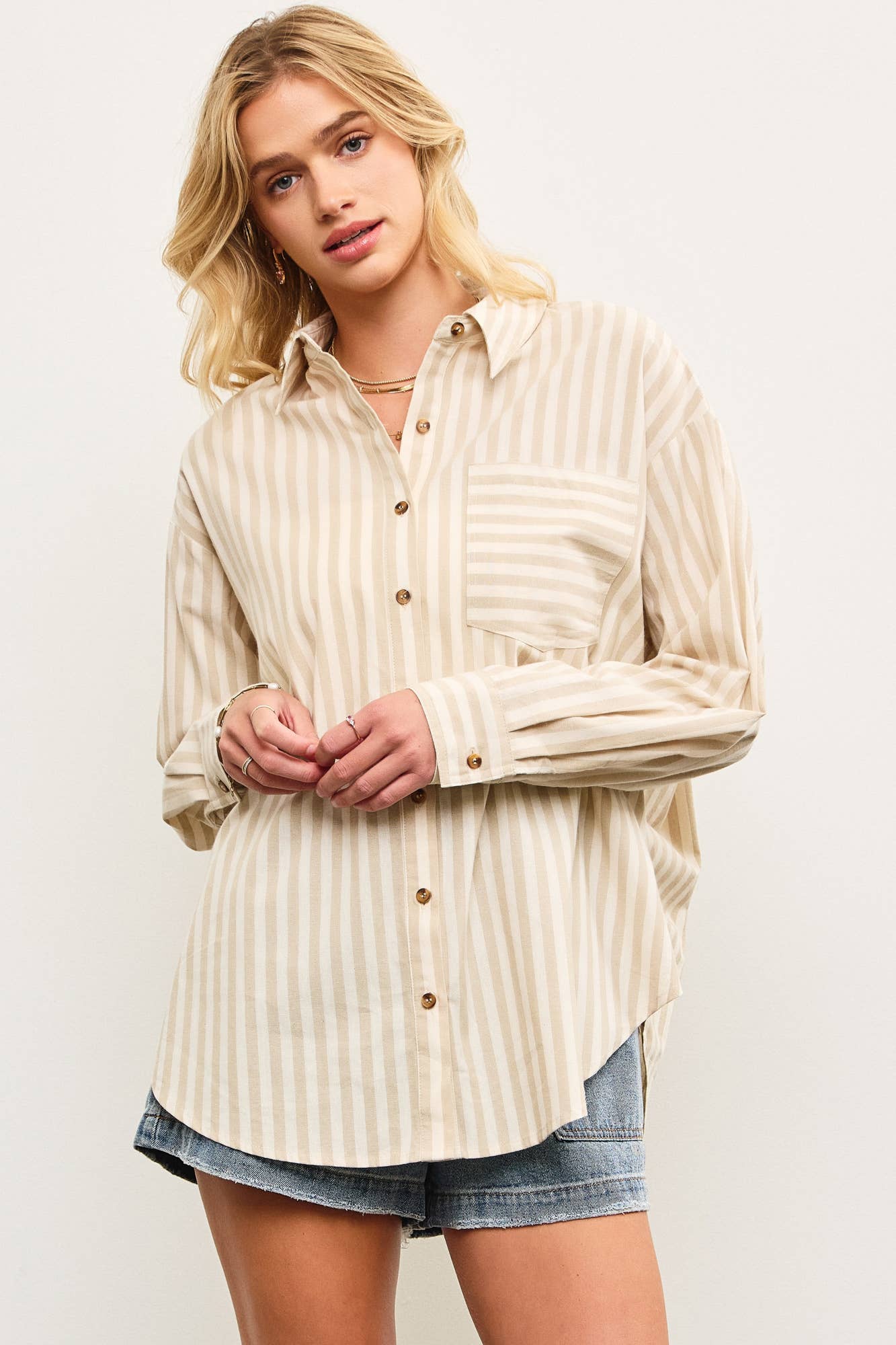 Natural Button Down Shirt