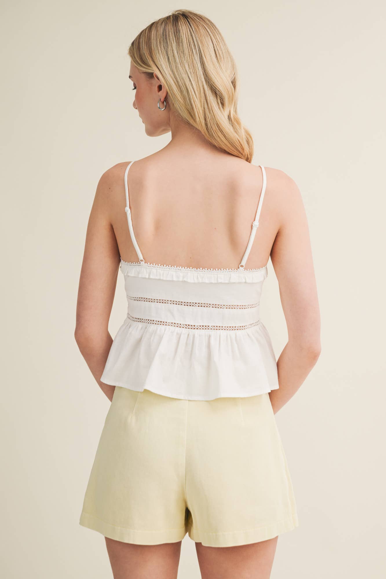 Sally Lace Peplum Top