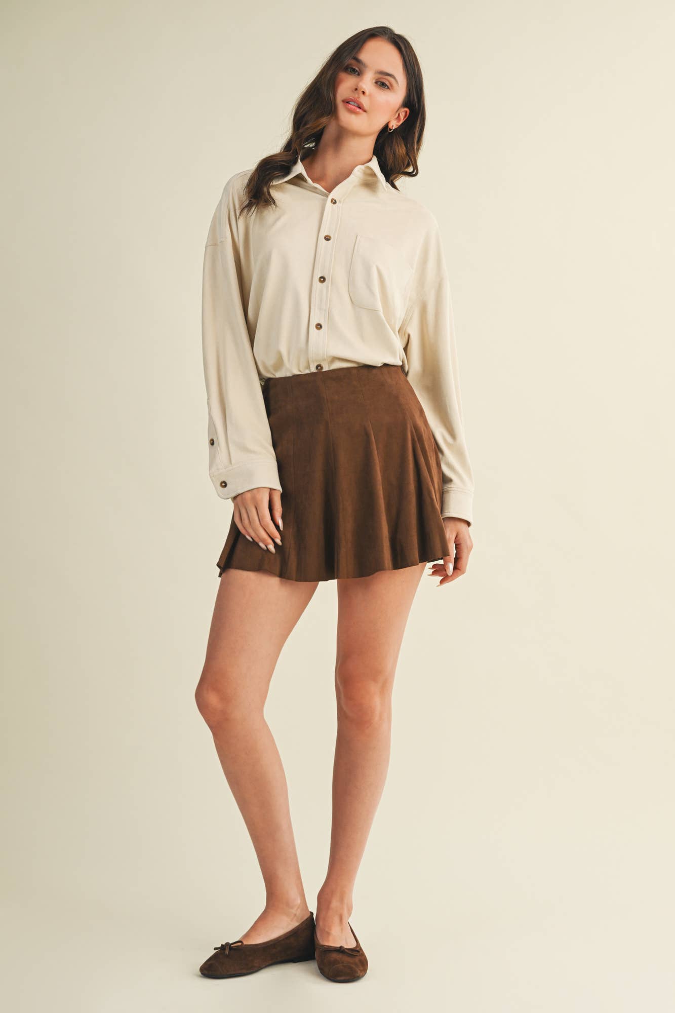 Zip Flare Skort