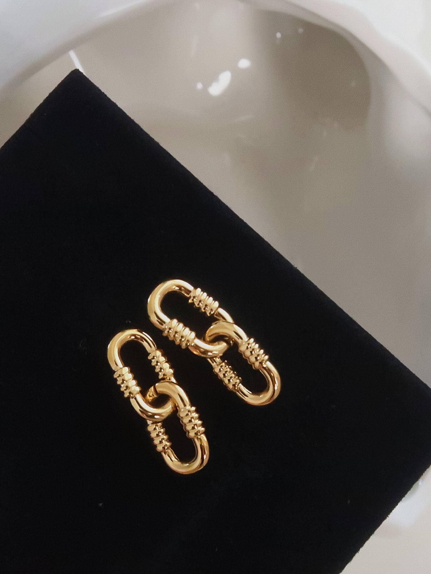 Reve Small Link Earrings