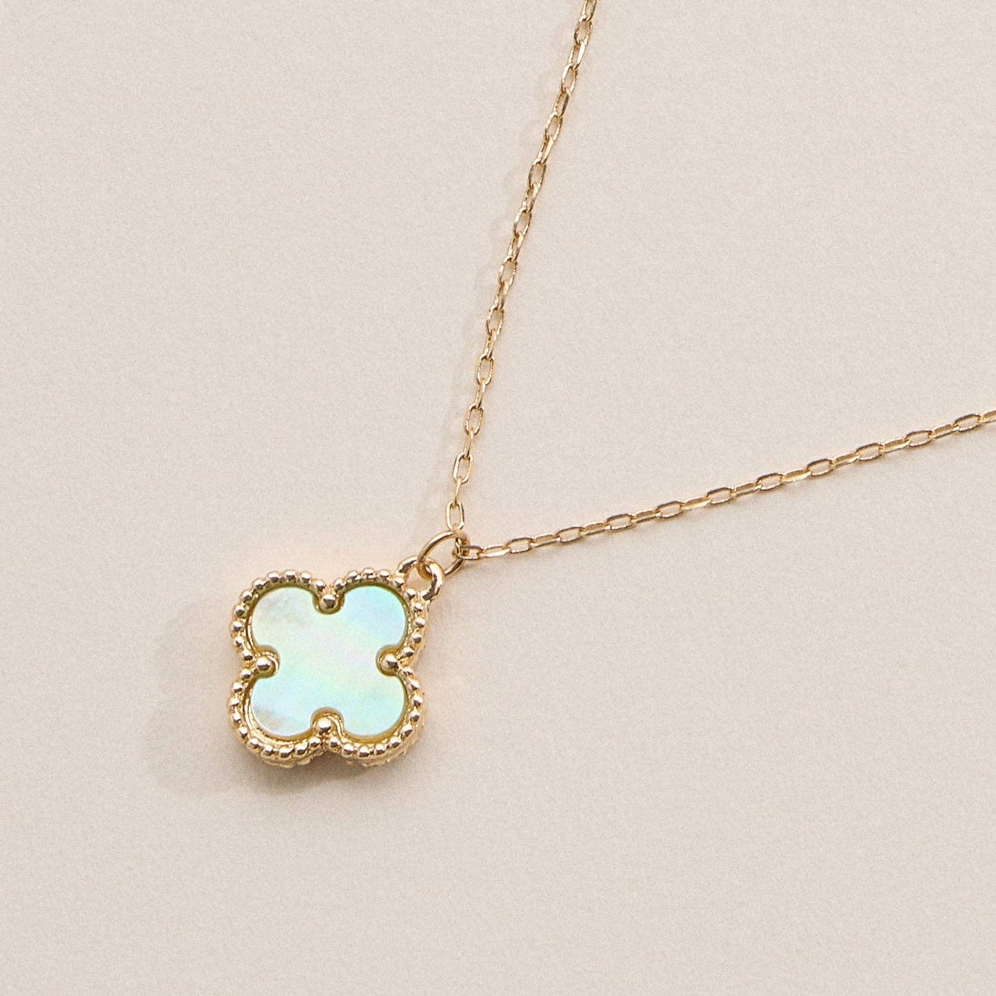 Shell Charm Pendant Necklace with Gold Chain