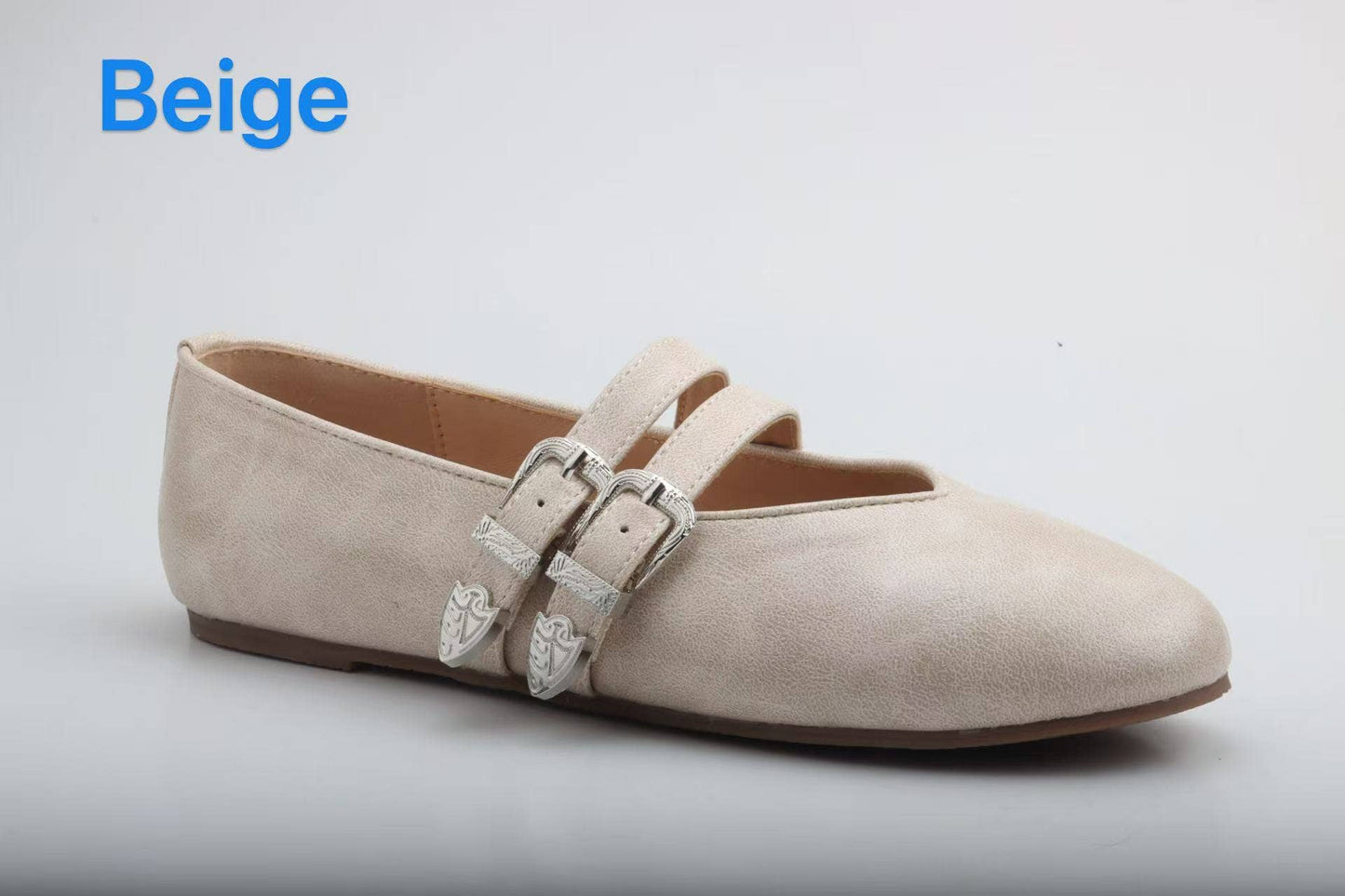 Mary Jane Double Strap Ballet Flats