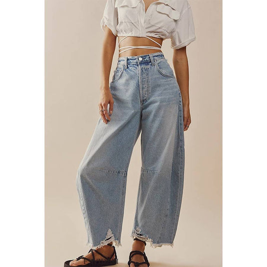 Light Blue Wide Leg Jeans