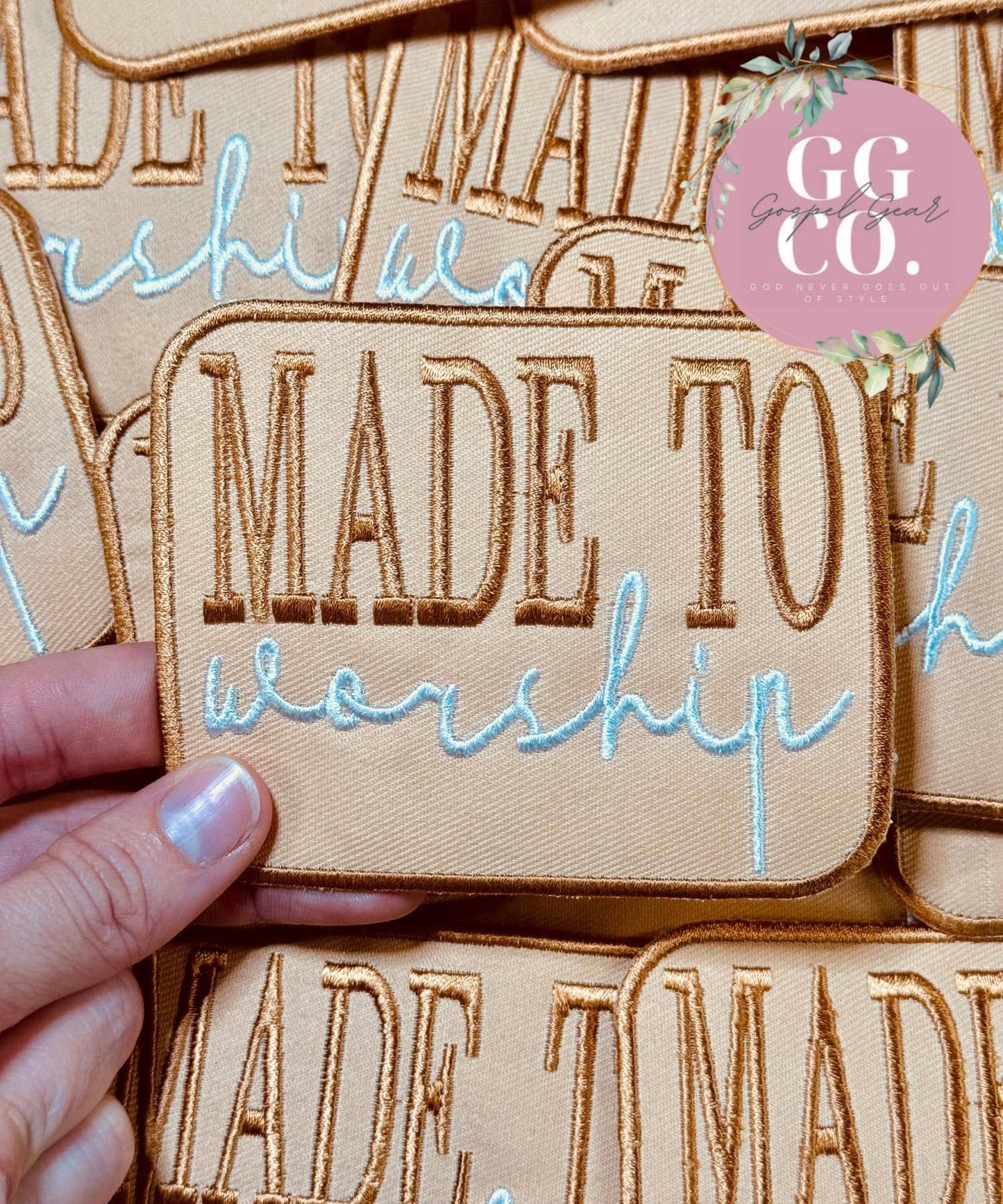 Worship Embroidered Patch