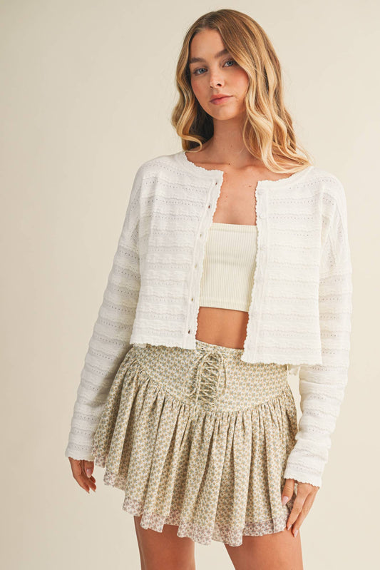 Willow Lace Trim Cardigan