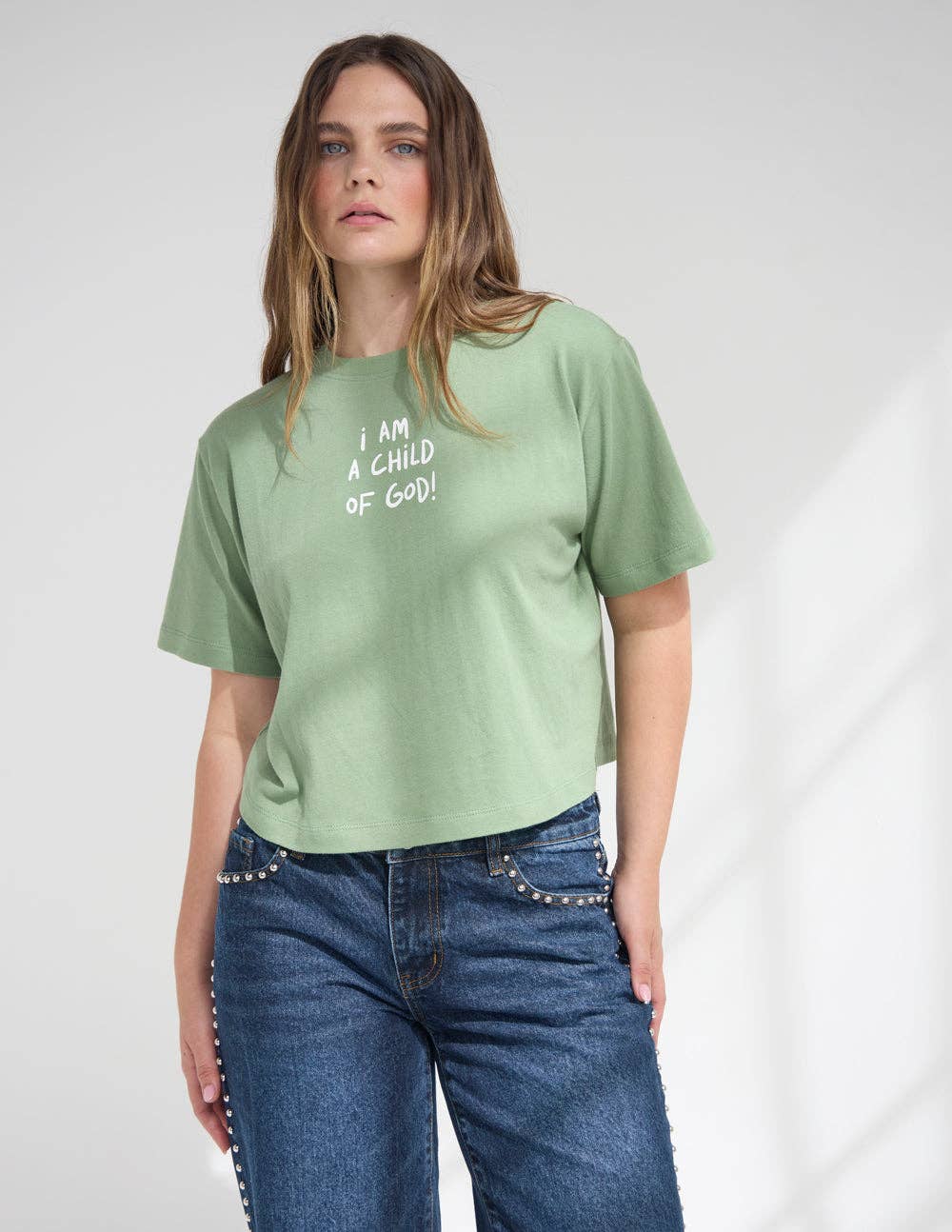 Child of God Cropped Women's Tee