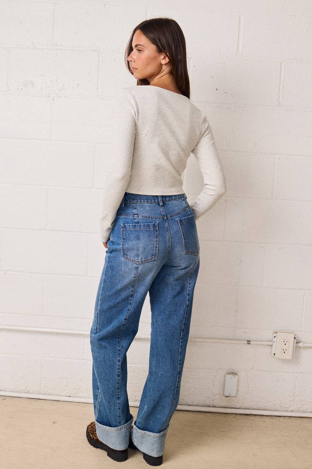 Ribbed Stretchy Cardigan Top