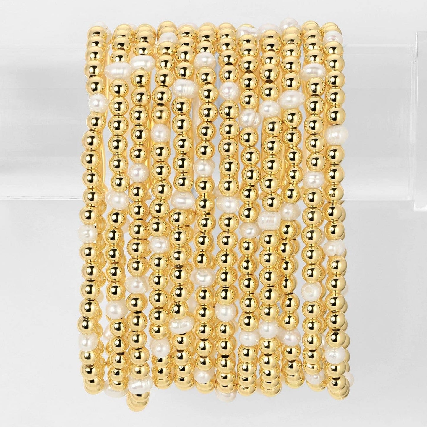 Golden Pearly Bracelet