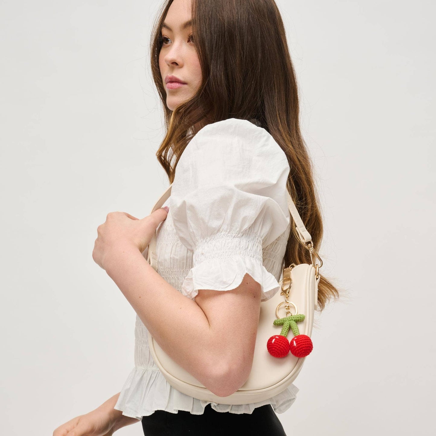 Cherrylicious Knitted Keychain Charm