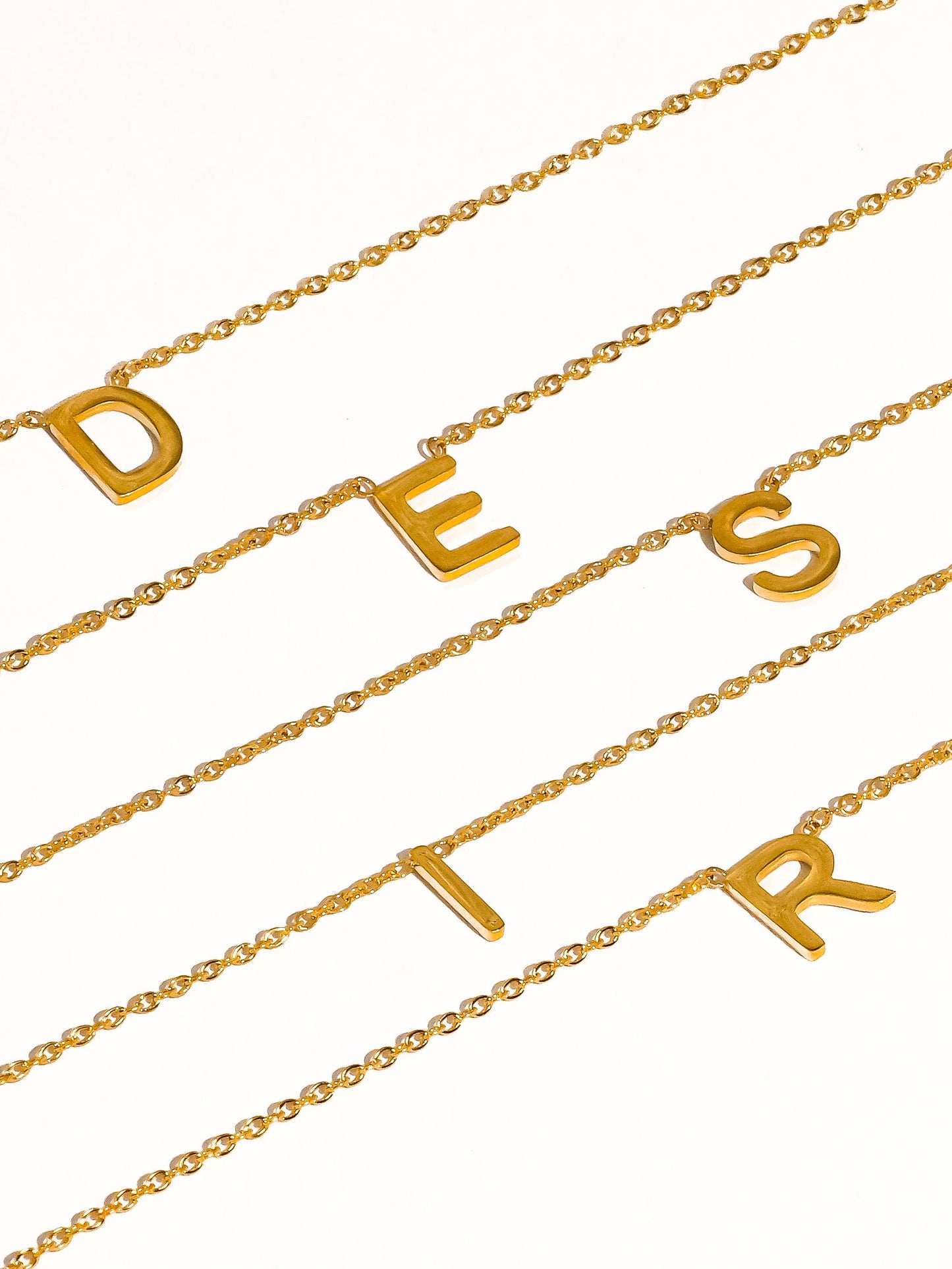Desir Petite Classic Letter Necklace
