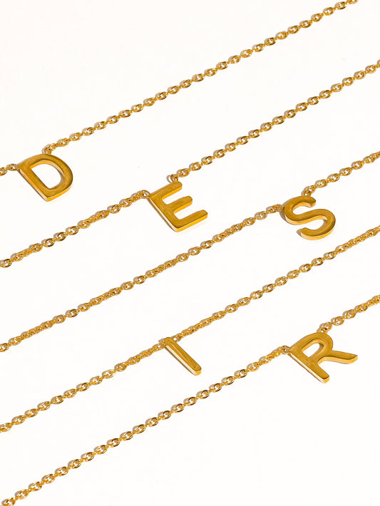 Desir Petite Classic Letter Necklace