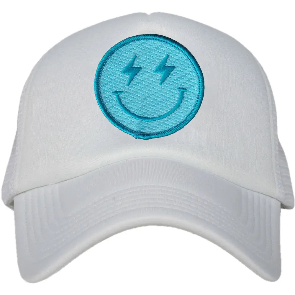 Lightning Happy Face Foam Adjustable Trucker Hat