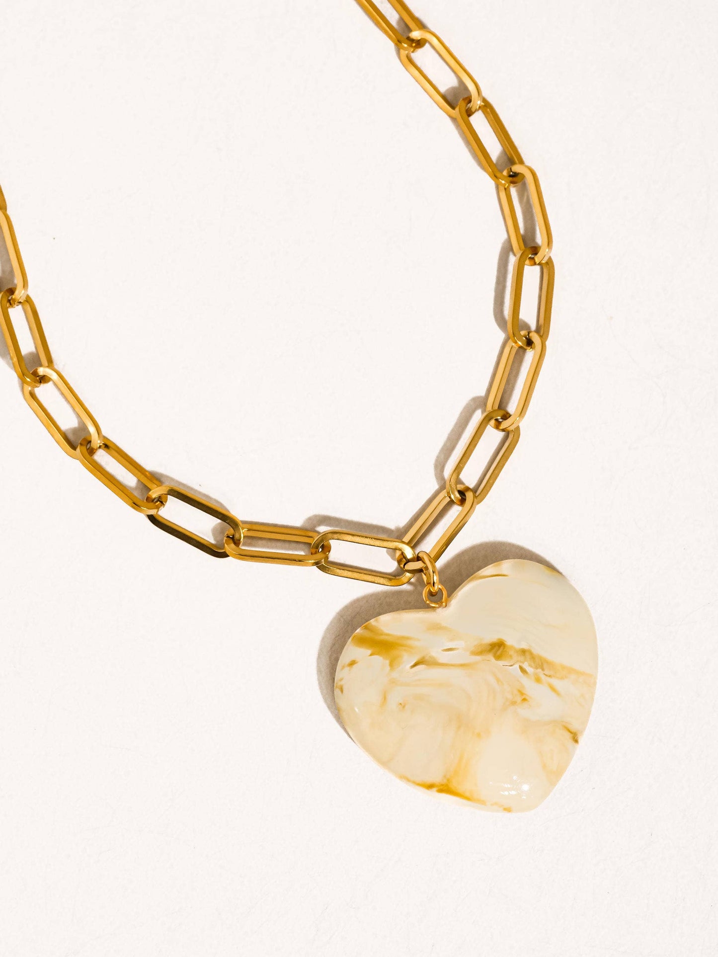 Rouelle 18K Gold Non-Tarnish Heart Chain Necklace