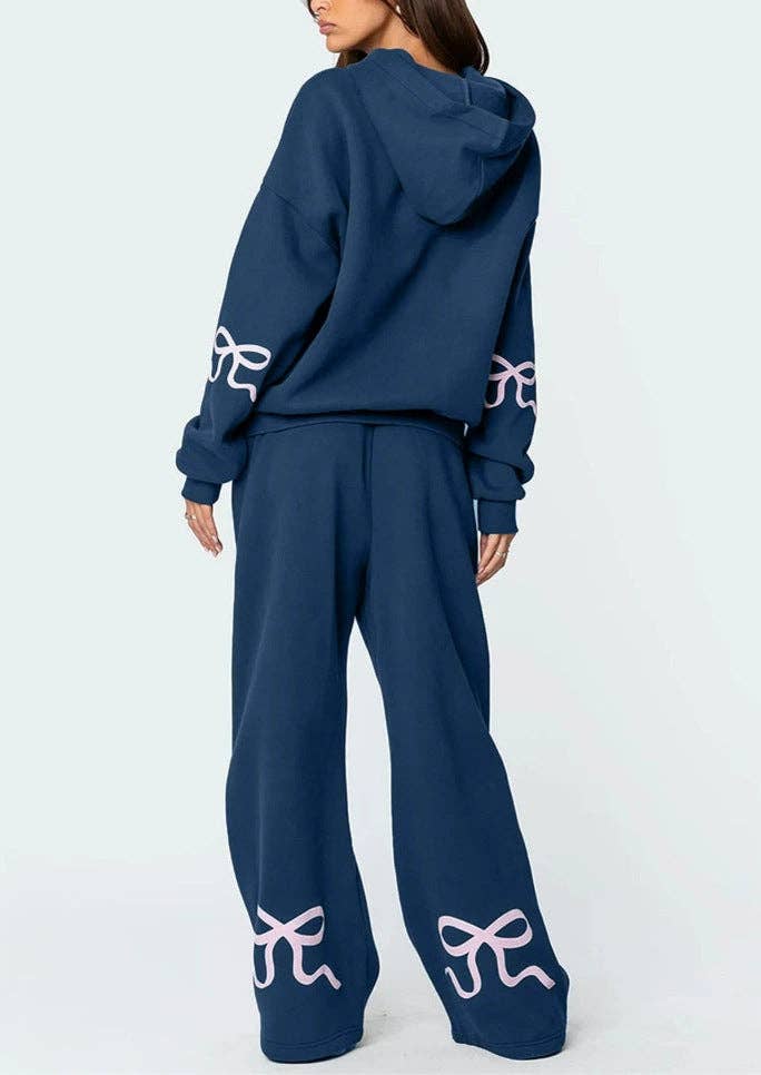 Midnight Bow Lounge Set