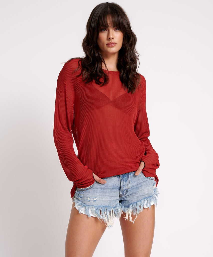 Salty Dog Dukes Low Waist Denim Shorts - ONE TEASPOON