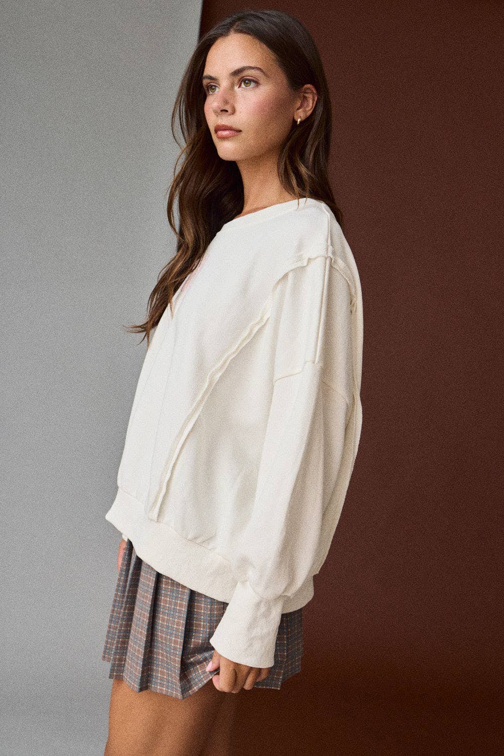 Bow Patch Pullover Sweater