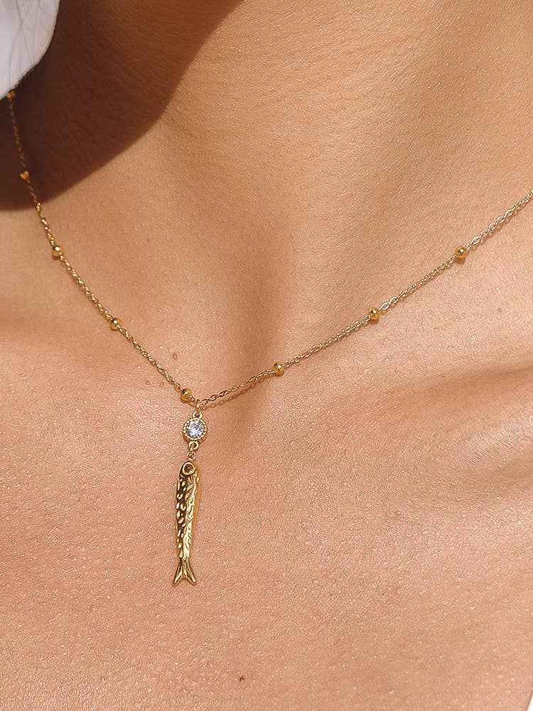 Leni Fish Pendant Necklace