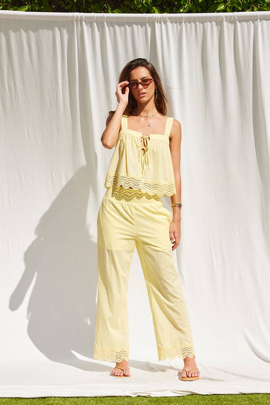 Lemon Soleil Lace Set
