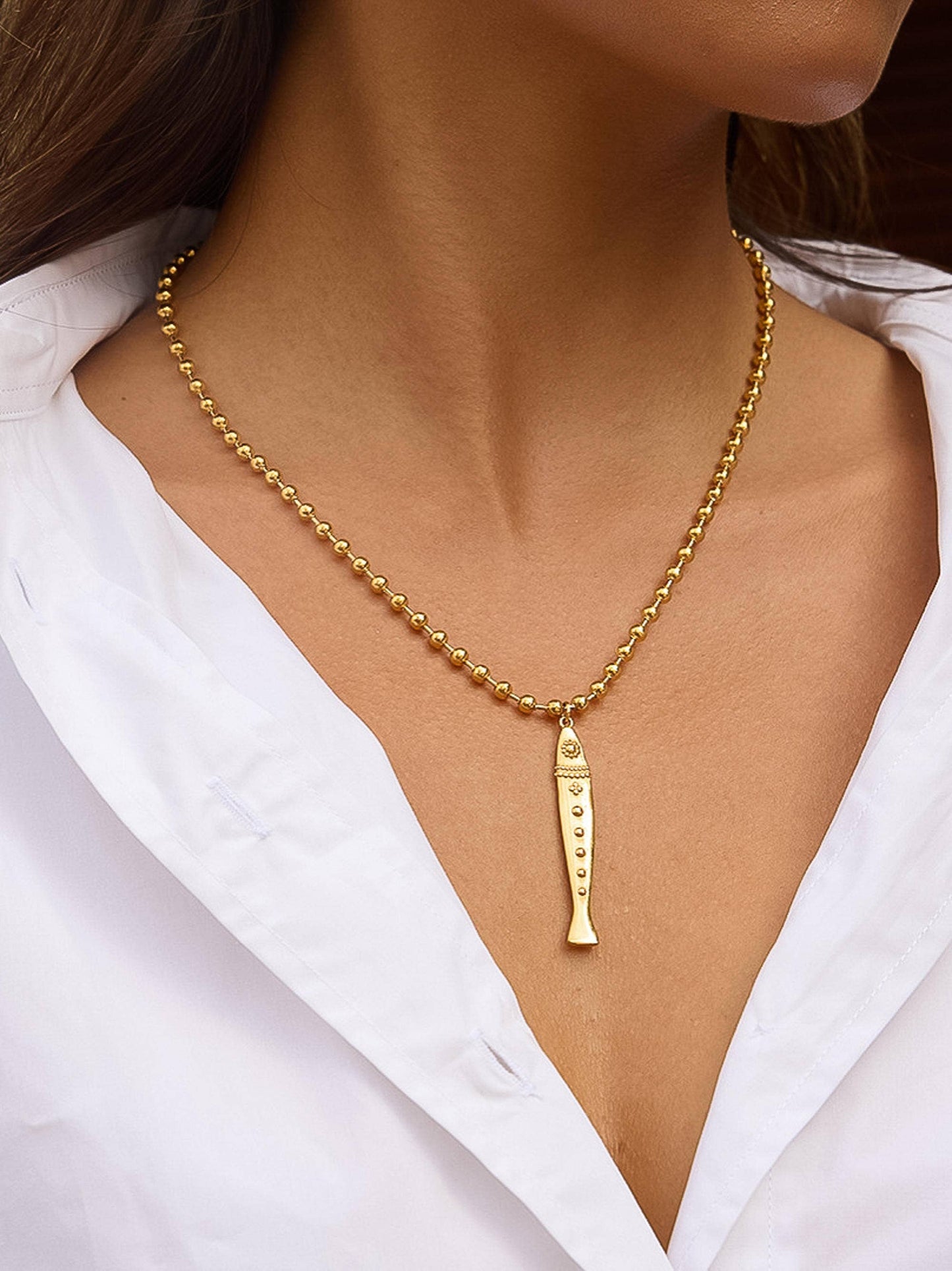 Bellisse Vintage Fish Necklace