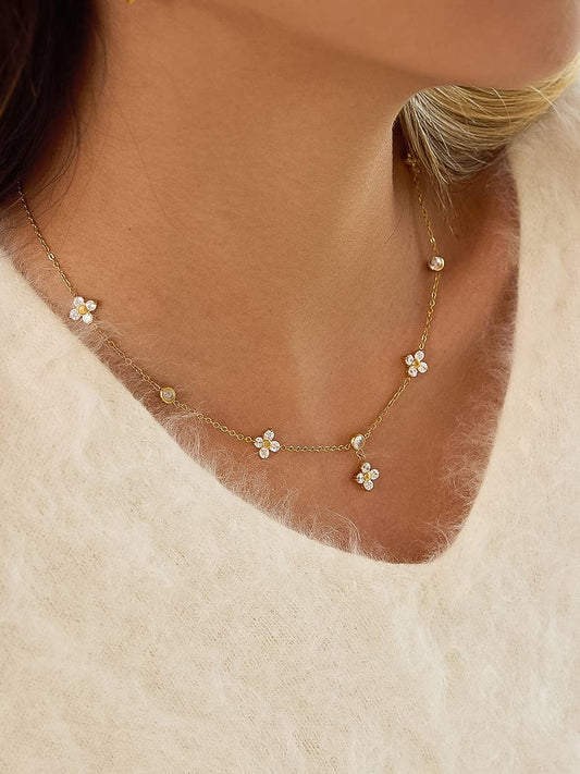 Aveline Floral Chain Necklace