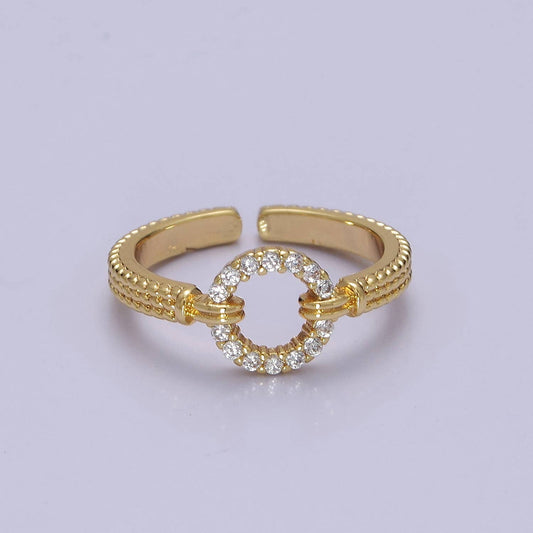 Pave Open Ring