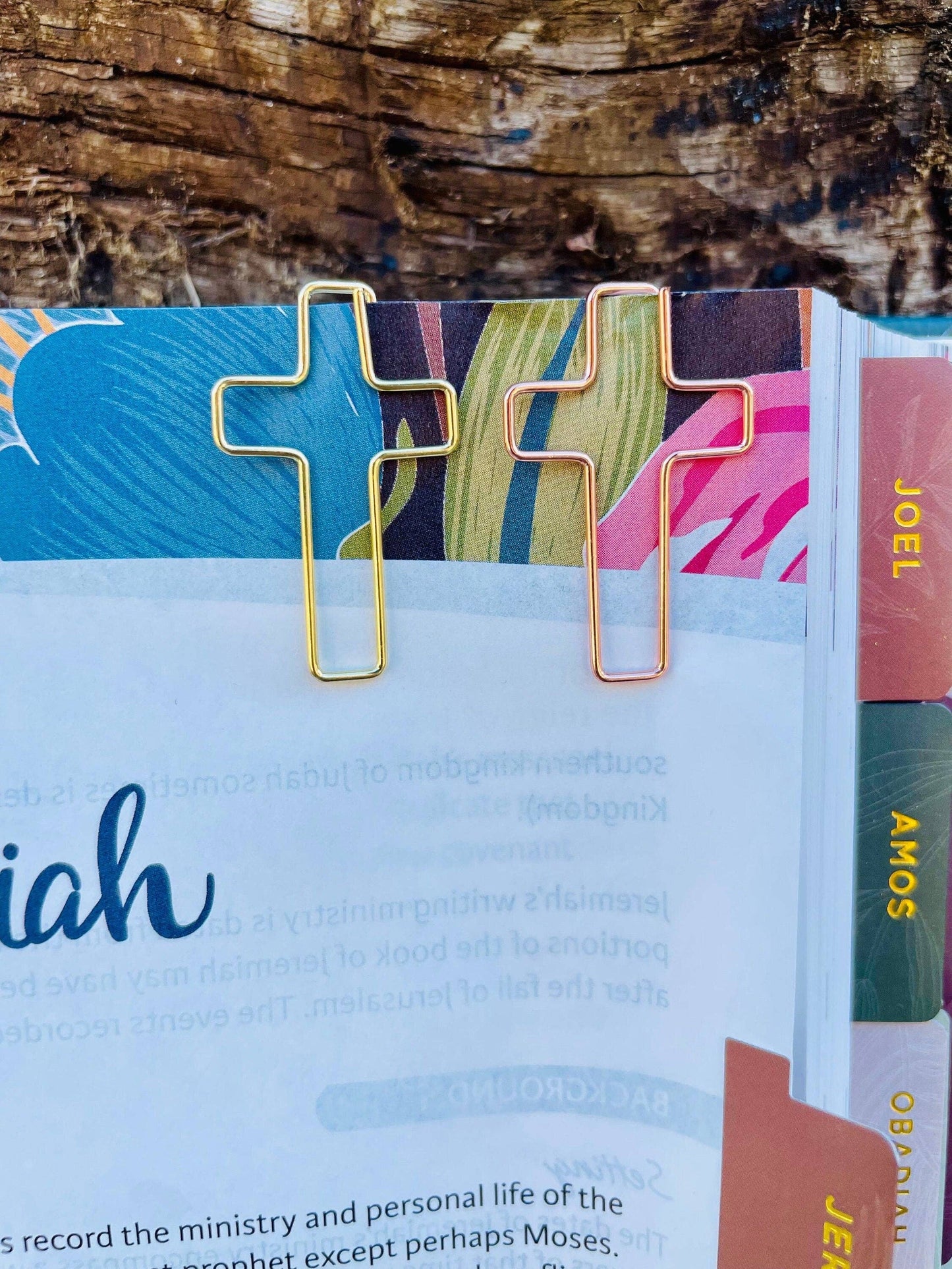 Small Cross Bookmark Paperclips