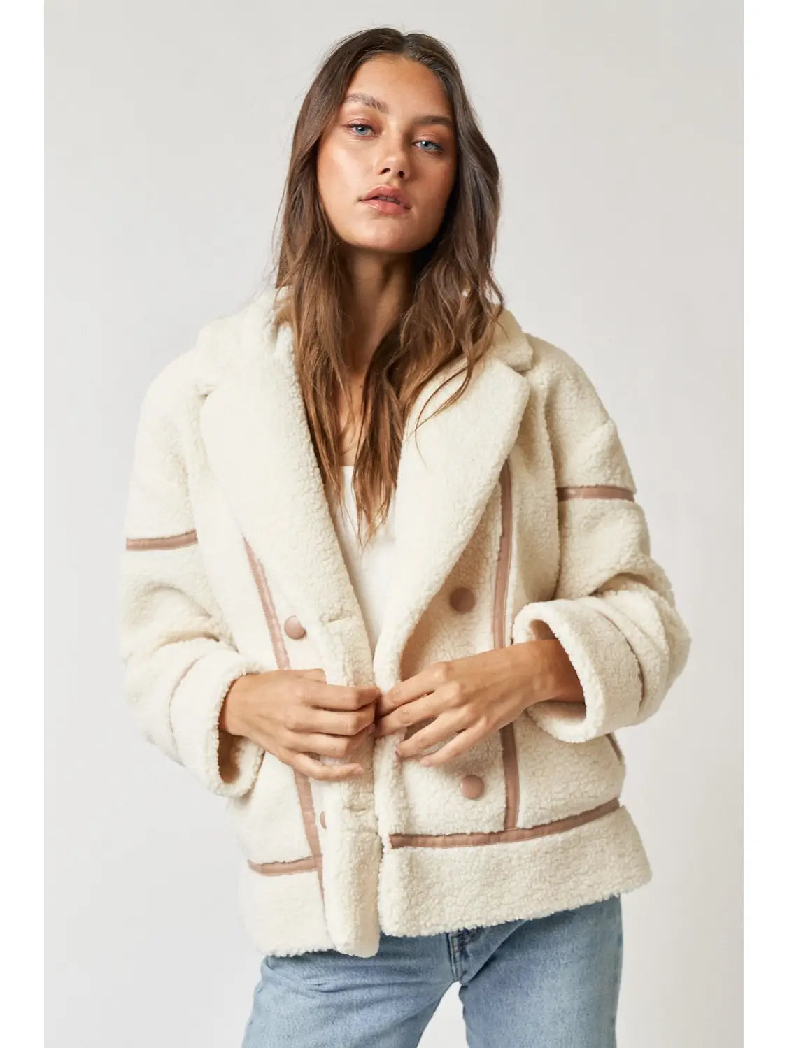 Topshop faux sales fur jacket womens