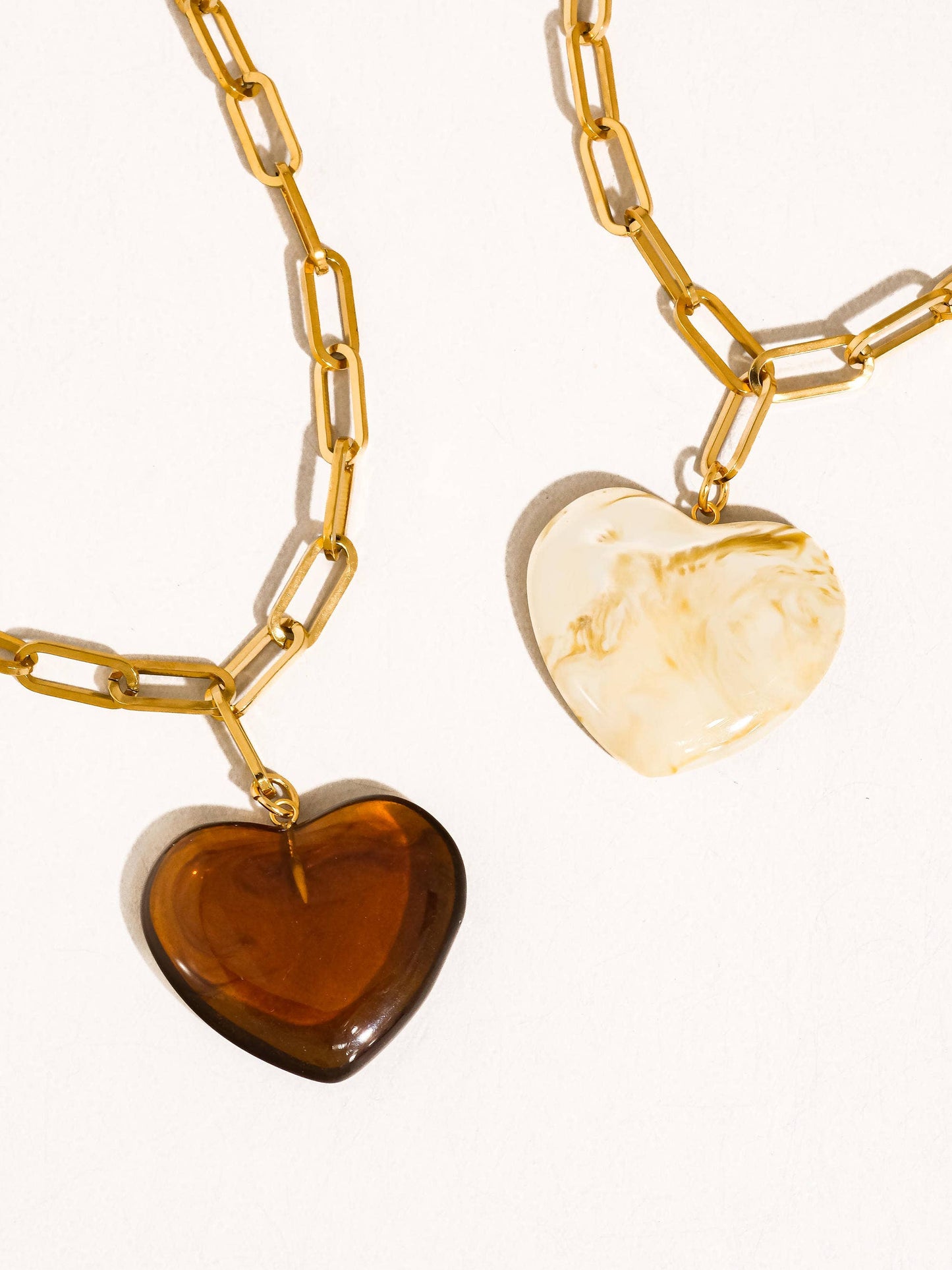 Rouelle 18K Gold Non-Tarnish Heart Chain Necklace