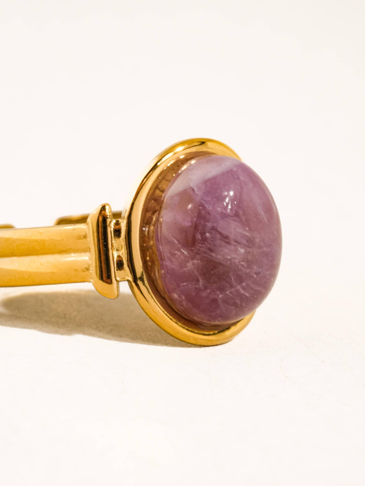 Jett Pink Stone Adjustable Ring