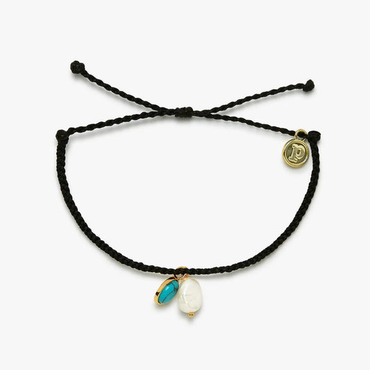 Pura Vida Pearl And Turquoise Charm Bracelet