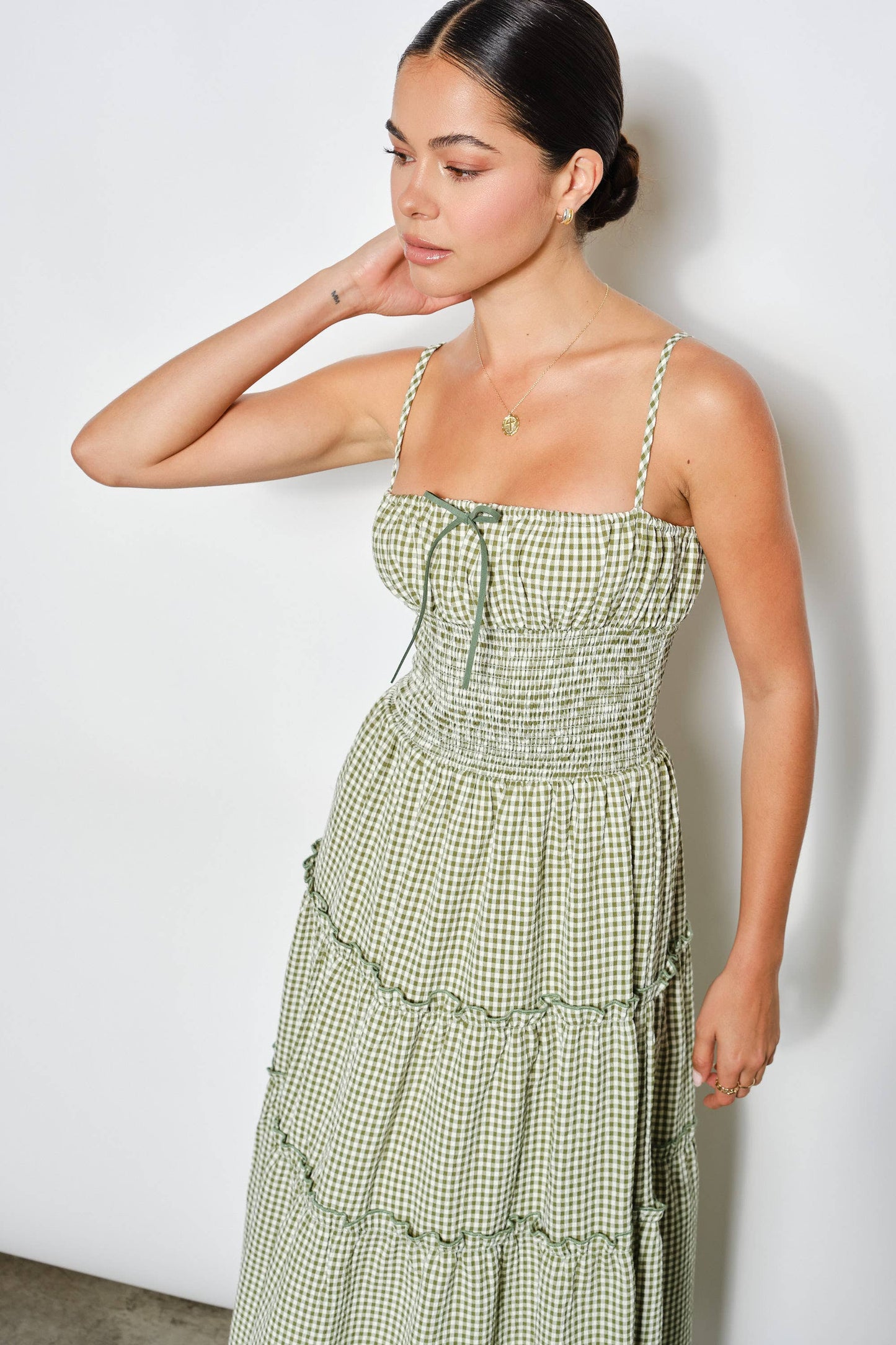 CAROL SMOCKED WAIST MAXI DRESS
