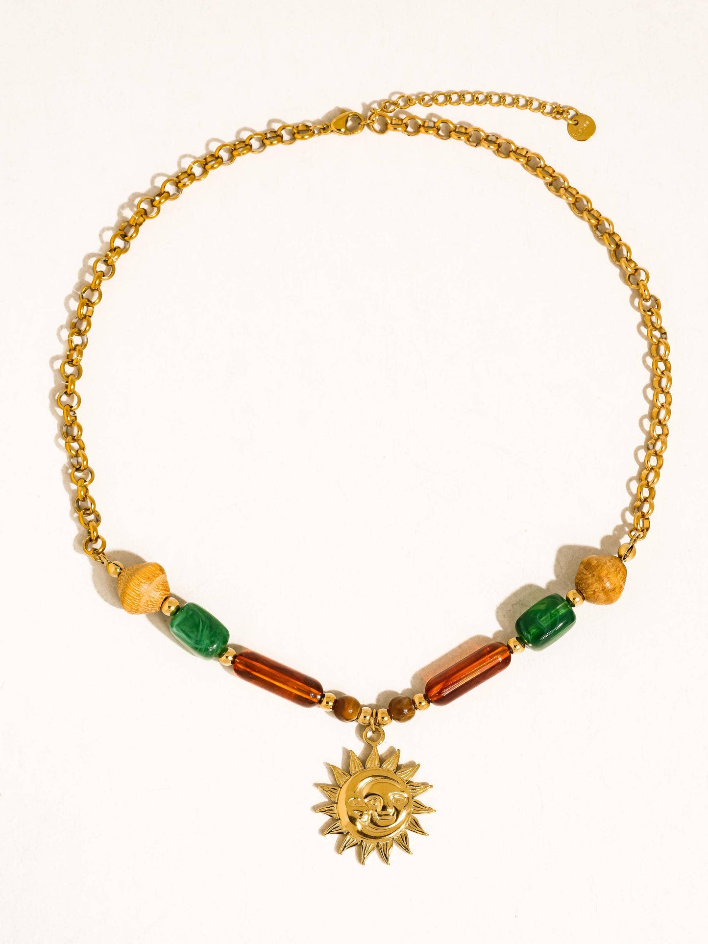Brisa Beaded Sun Necklace