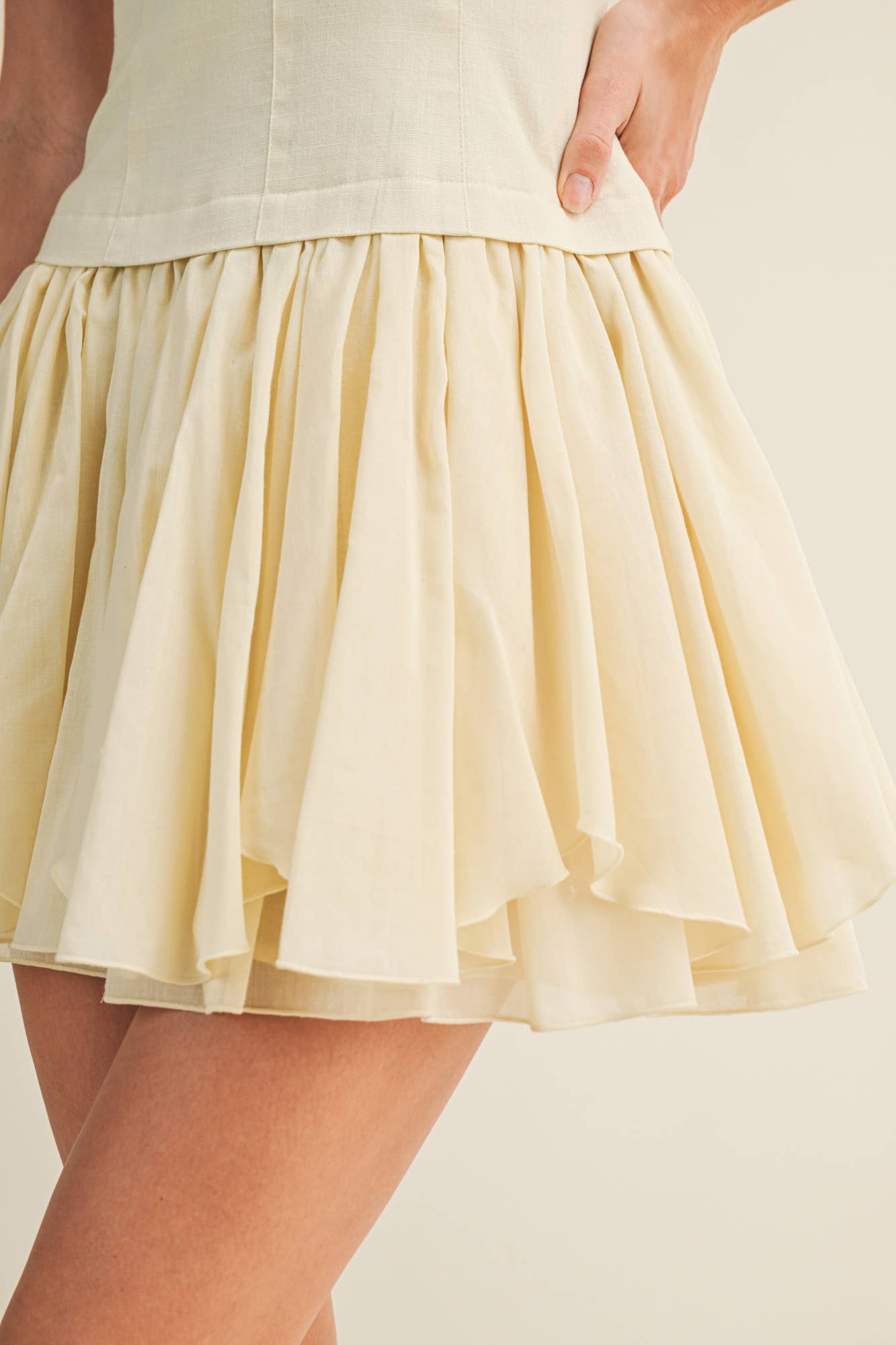 Sunlit Whisper Mini Dress