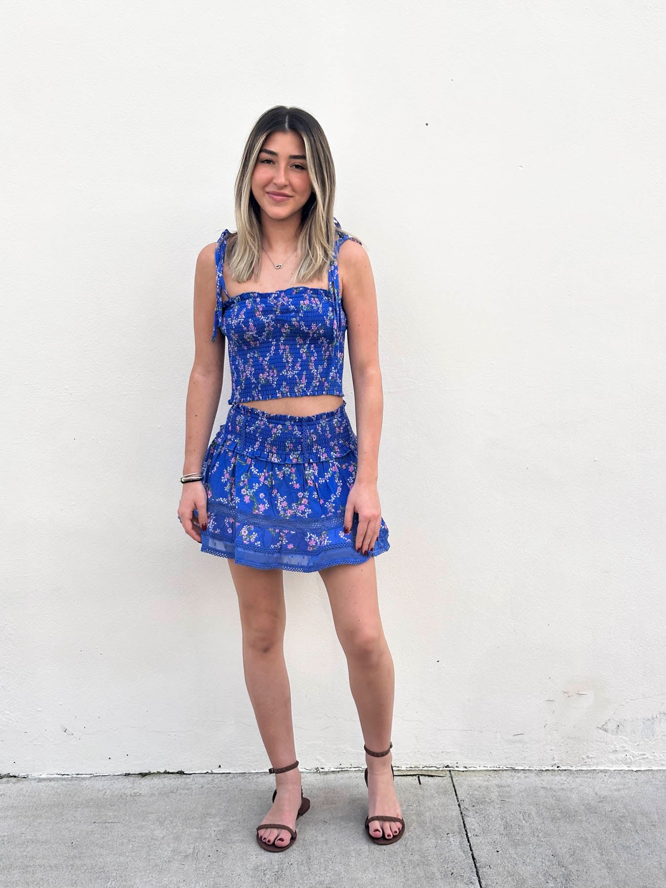 Lara Floral Cascade Skirt Tween
