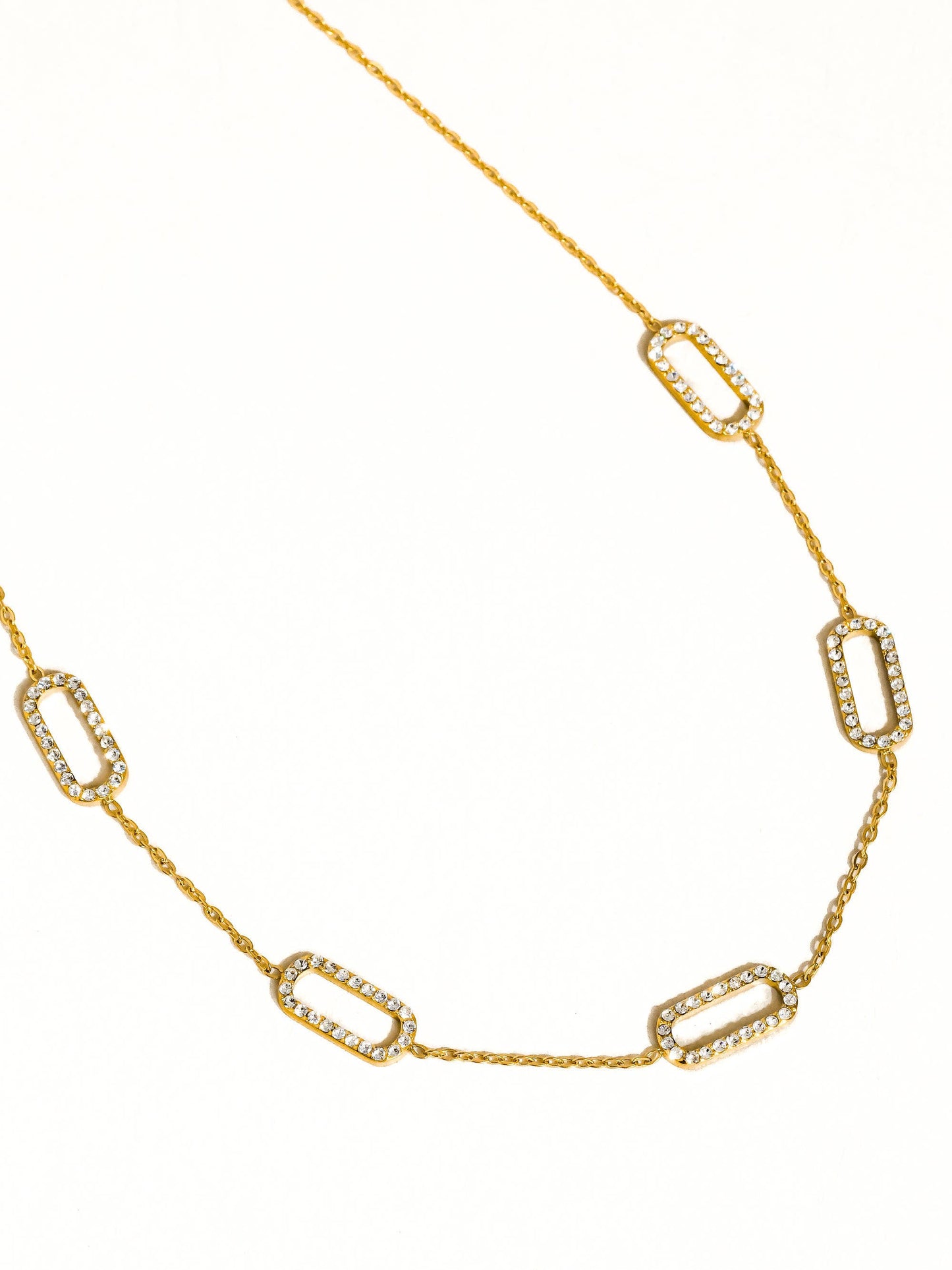 Burnisse 18K Gold Non-Tarnish Dainty Chain Necklace