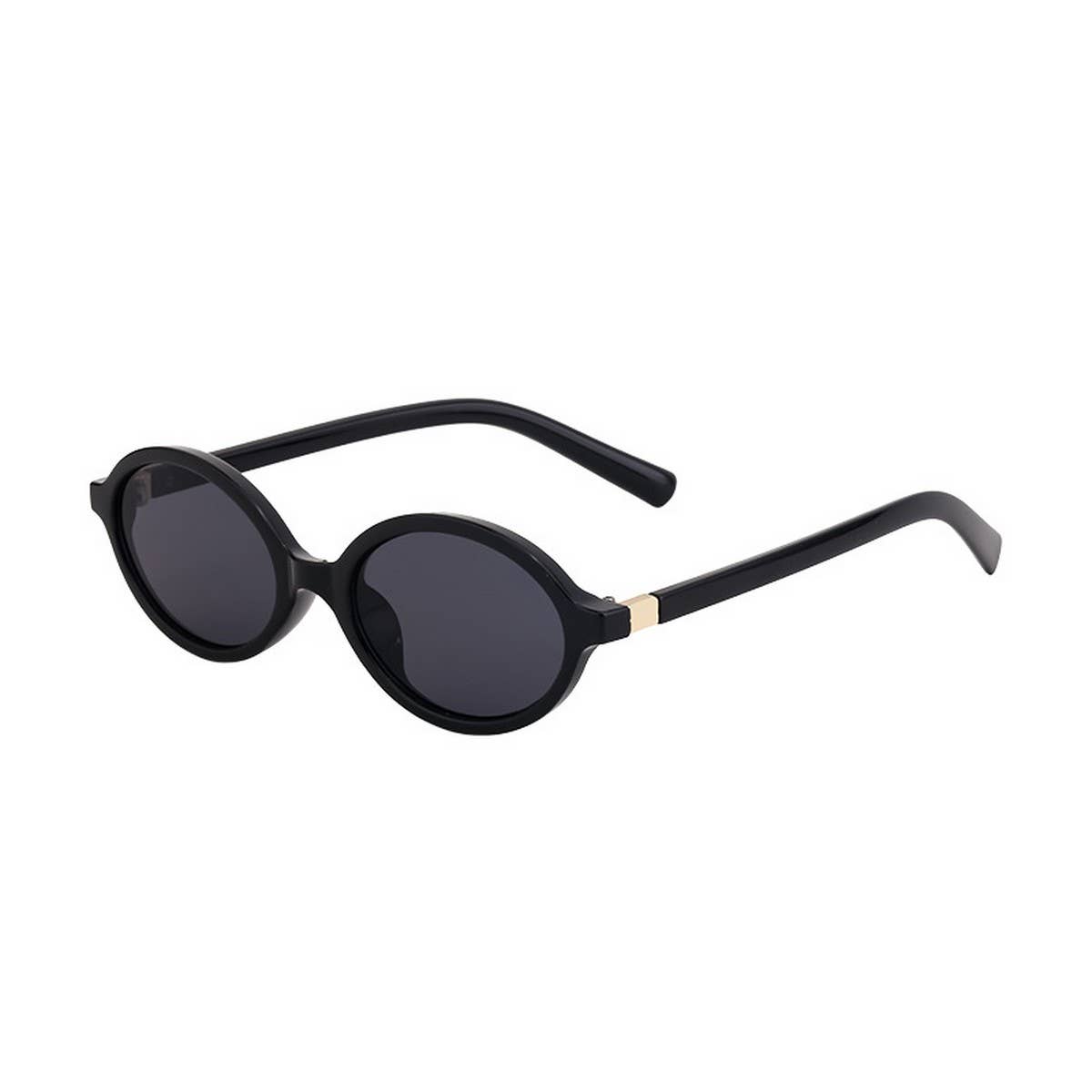 Retro Street Style Small Oval Frame Sunglasses