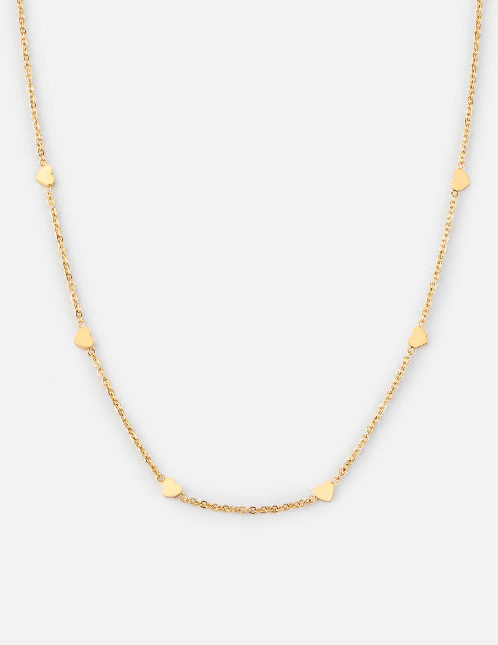 Dainty Heart Link Necklace