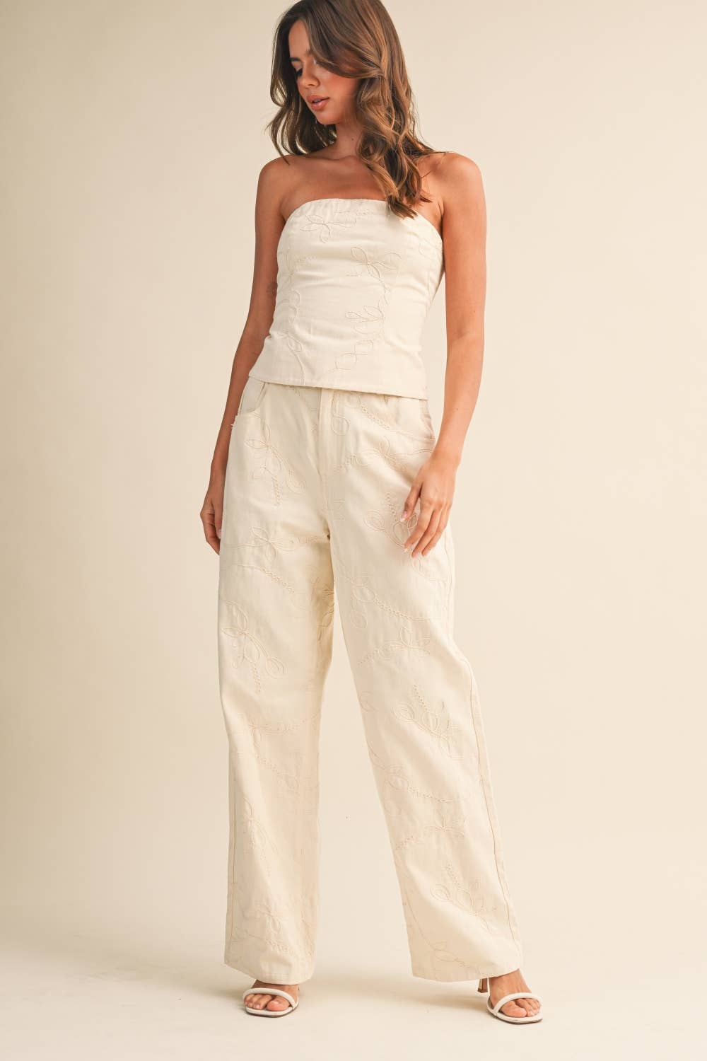 Eden Embroidered Two Piece Set