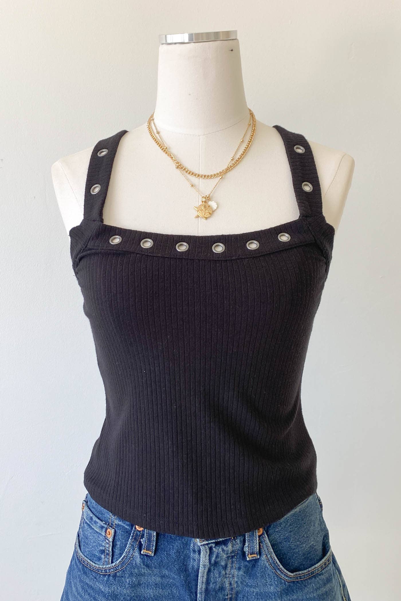 Grommet Tank Top