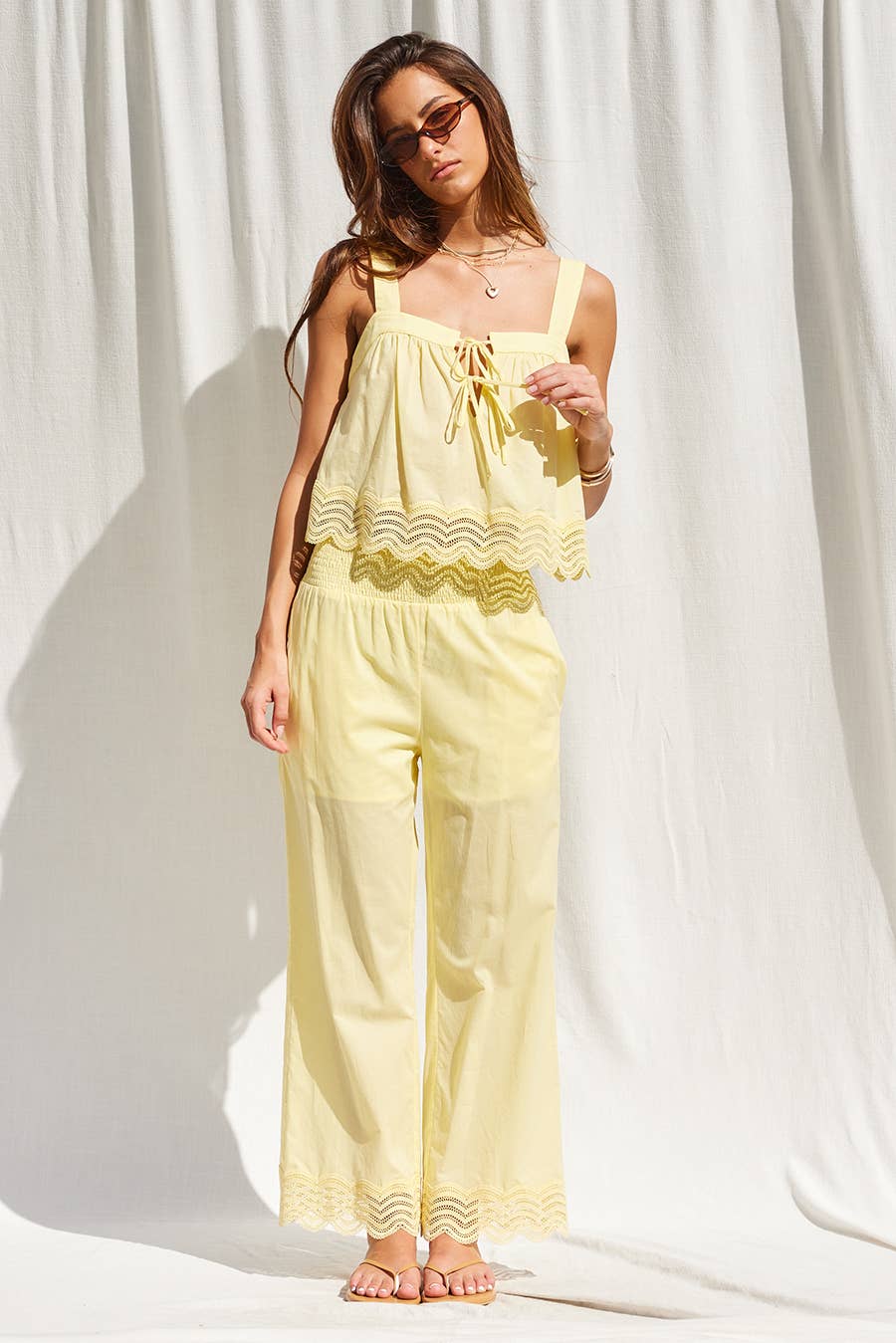 Lemon Soleil Lace Set