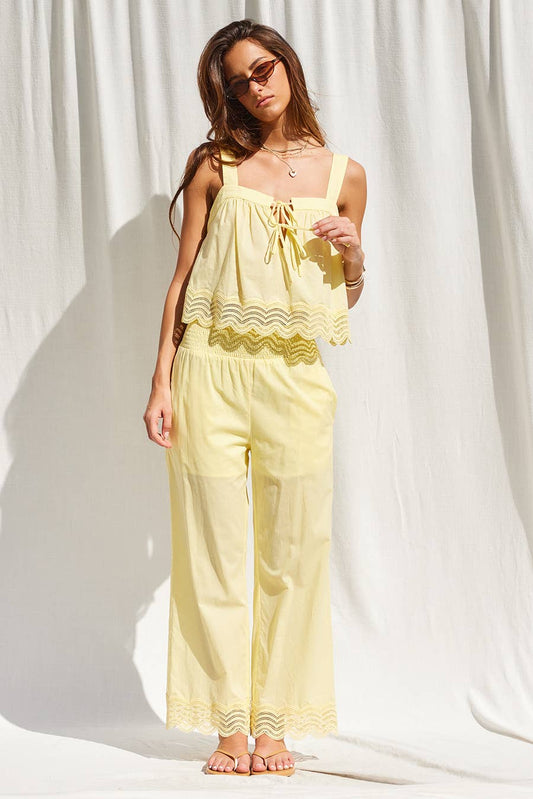 Lemon Soleil Lace Set