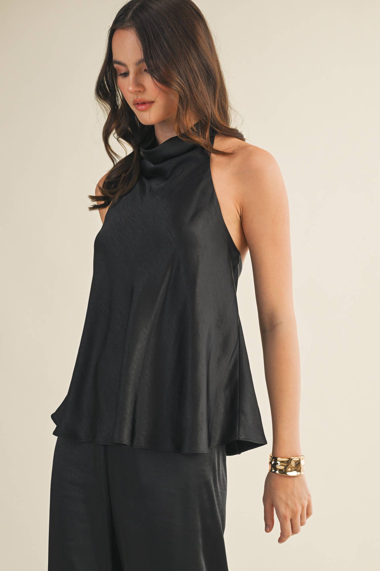 Luxe Satin Halter Top