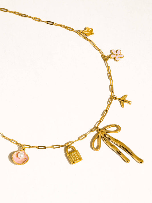Tyla Bow Charm Necklace