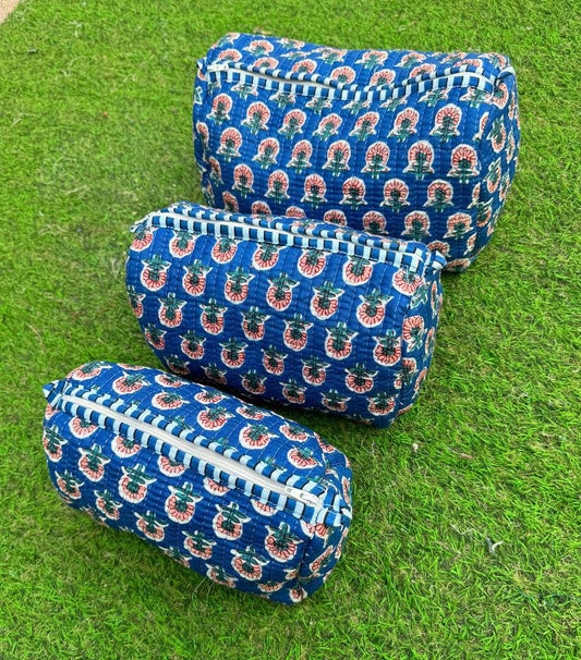 Floral Print Bag Indian Cotton Quilted Bags